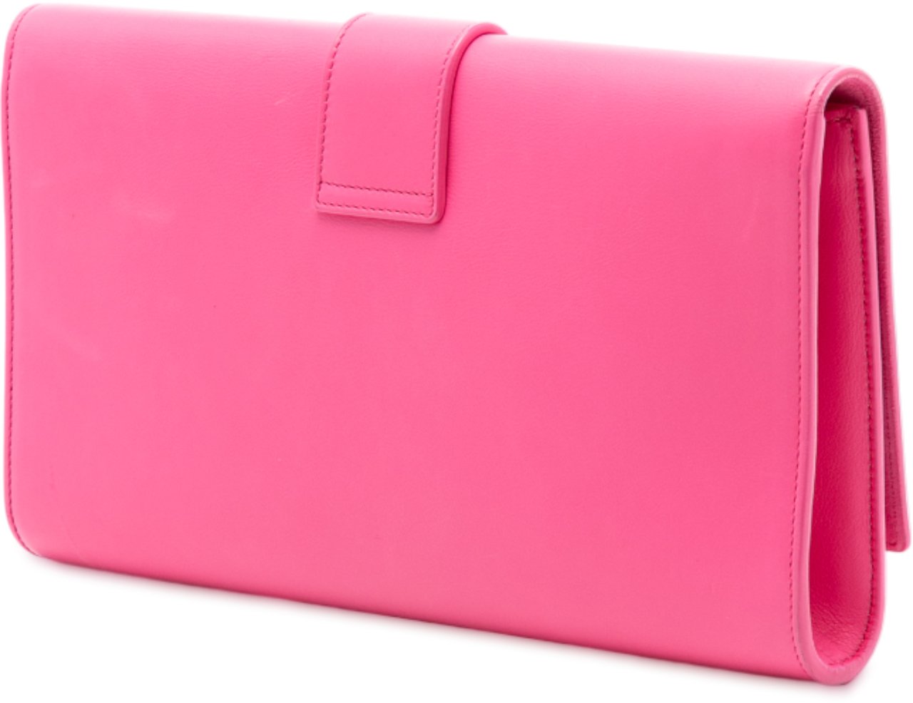 Saint Laurent Leather Chyc Ligne Clutch Roze