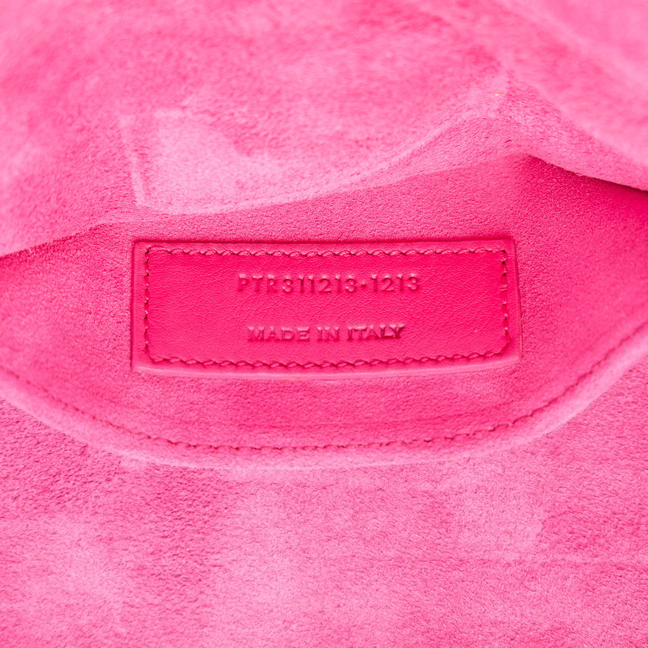 Saint Laurent Leather Chyc Ligne Clutch Roze