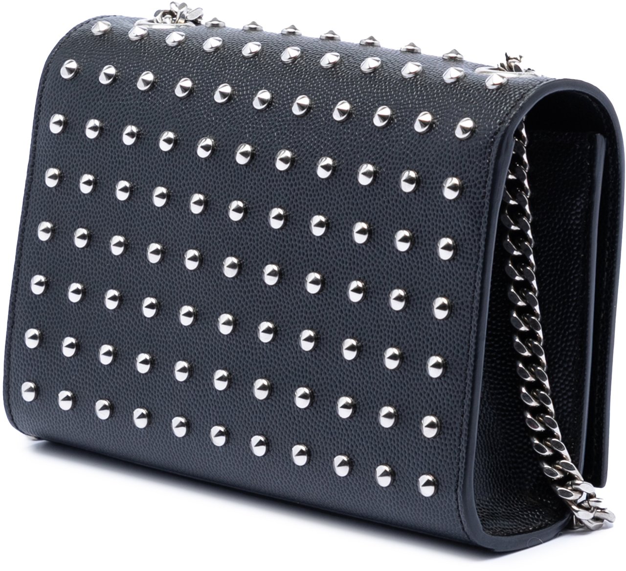 Saint Laurent Mini Grain De Poudre Studded Kate Shoulder Bag Zwart