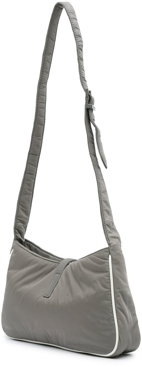 Saint Laurent Nylon Le 5 A 7 Shoulder Bag Grijs