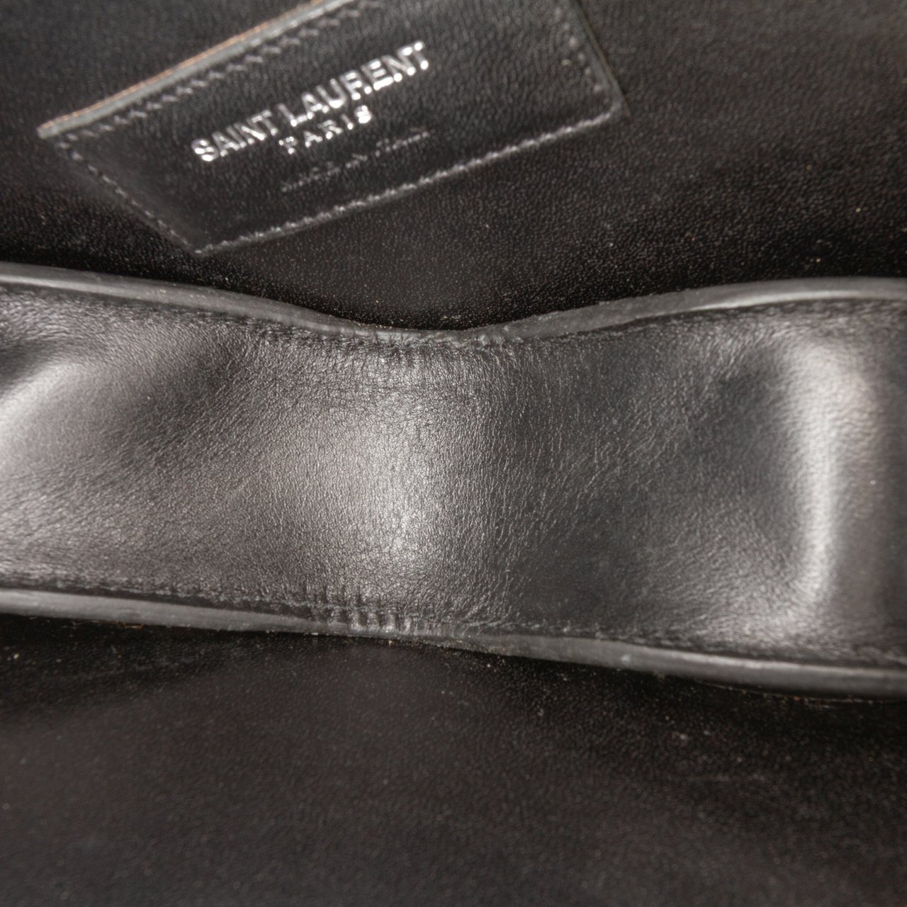 Saint Laurent Sequined Bo Gun Chain Crossbody Zwart