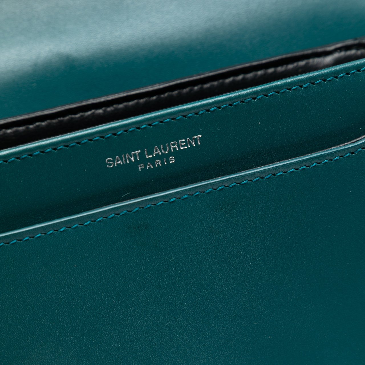 Saint Laurent Small Calfskin Solferino Satchel In Box Blauw