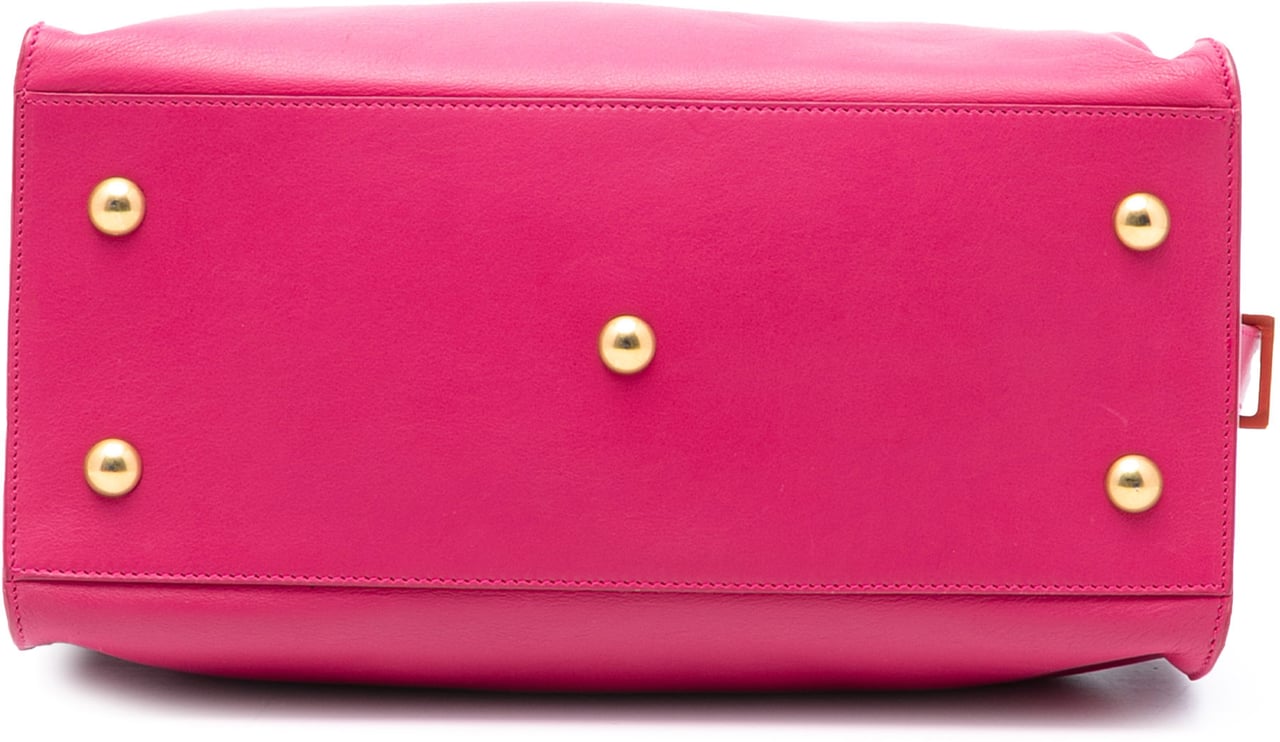 Saint Laurent Small Calfskin Cabas Chyc Satchel Roze