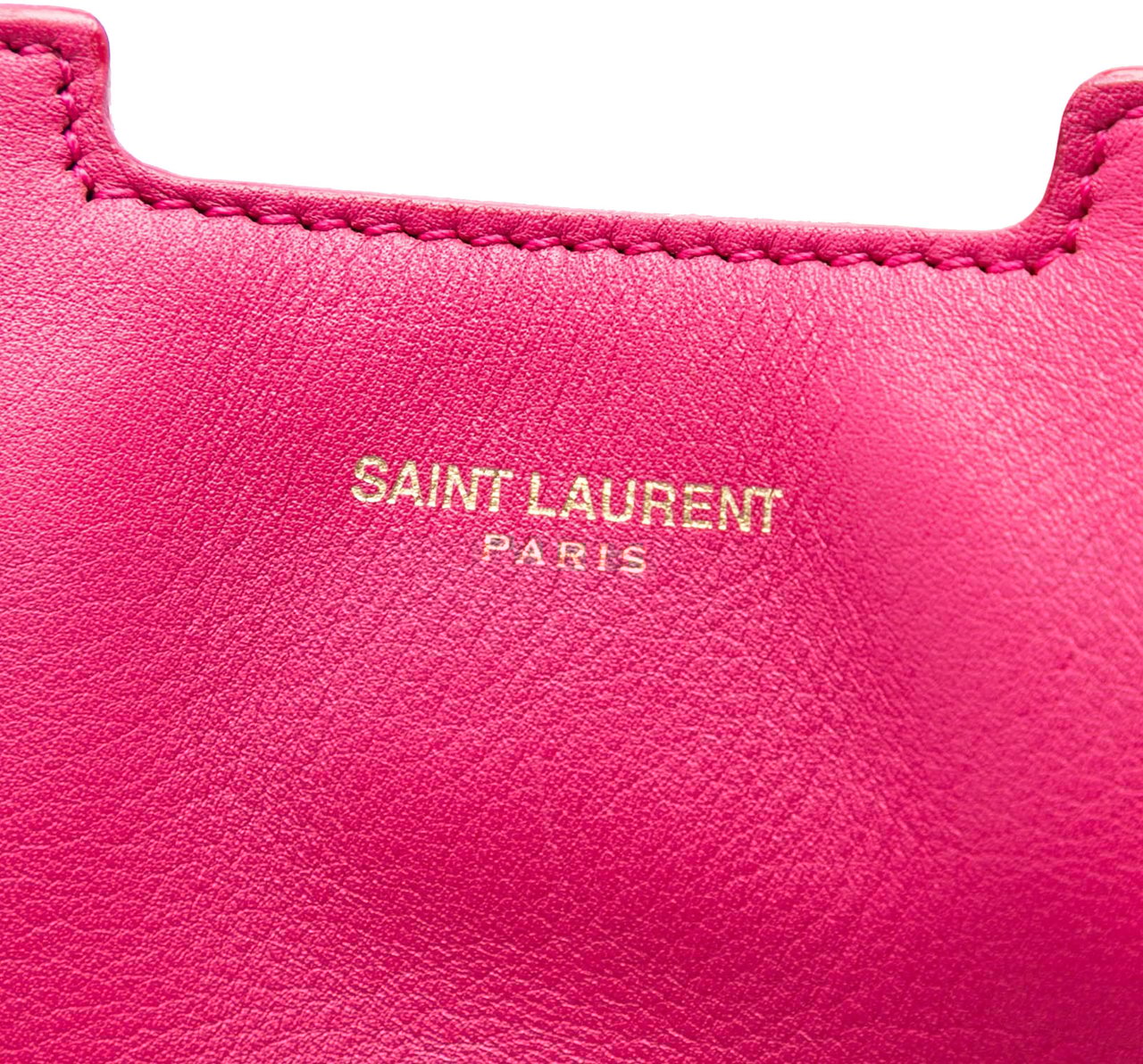 Saint Laurent Small Calfskin Cabas Chyc Satchel Roze