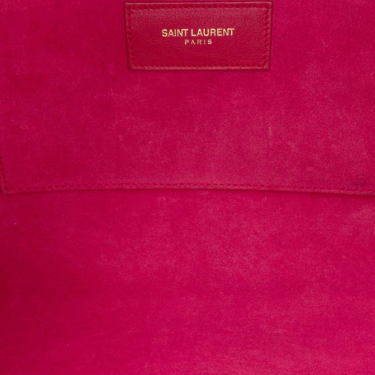 Saint Laurent Leather Chyc Ligne Clutch Roze