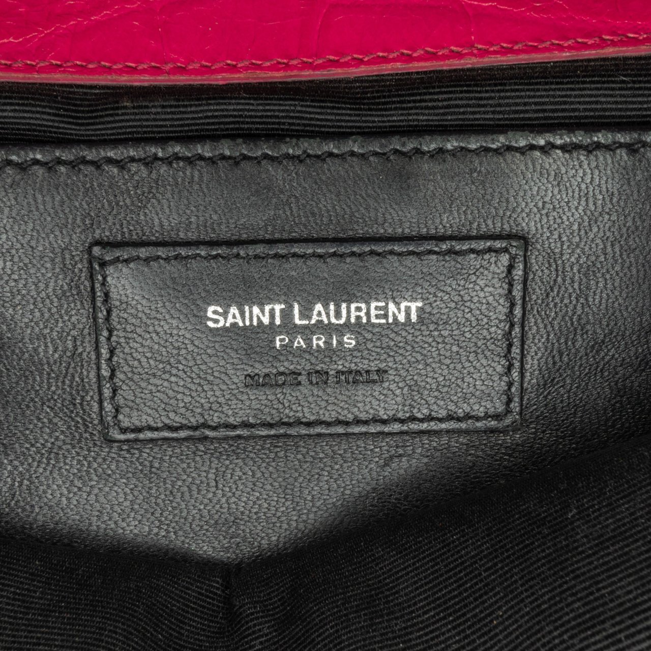 Saint Laurent Medium Embossed Kate Tassel Crossbody Roze