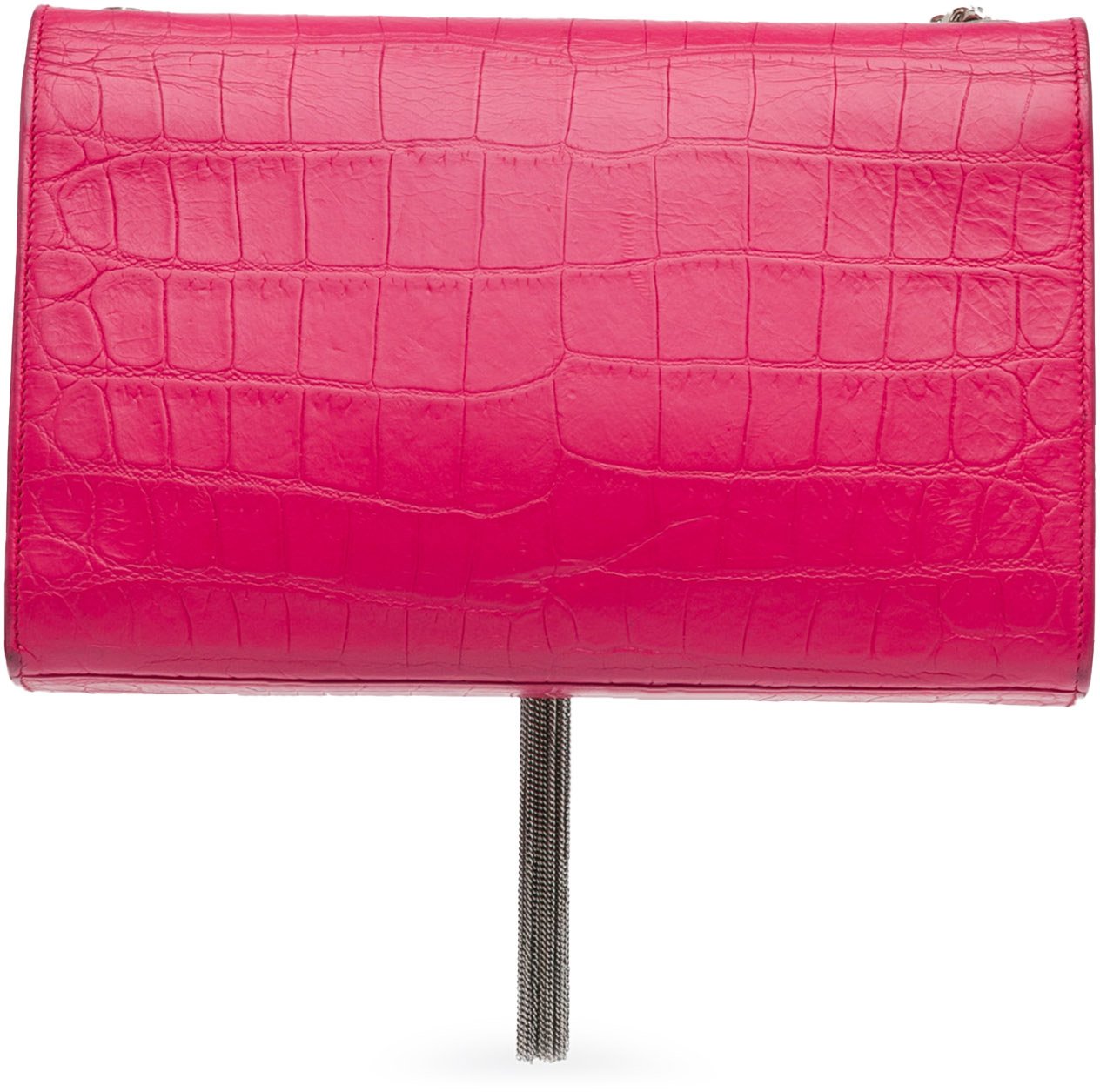 Saint Laurent Medium Embossed Kate Tassel Crossbody Roze