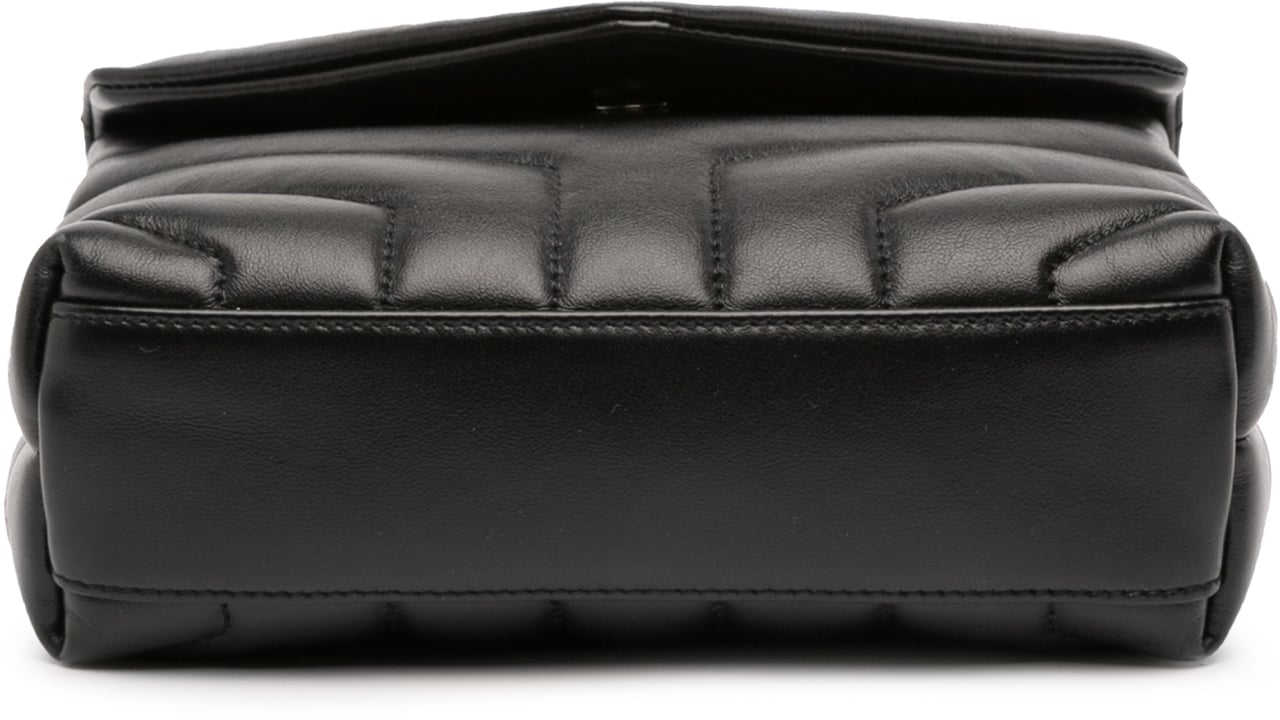 Saint Laurent Toy Leather Monogram LouLou Crossbody Zwart