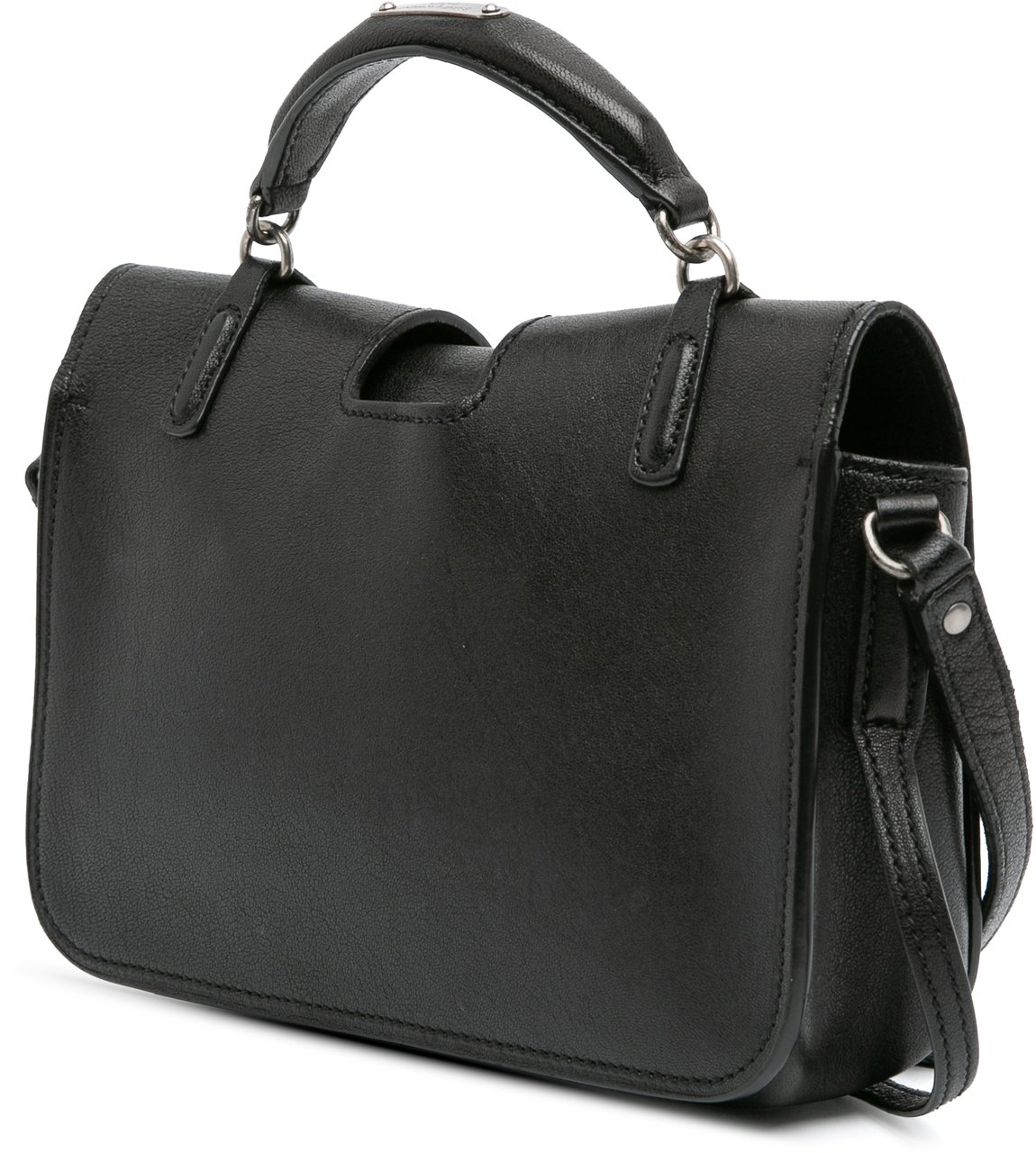 Saint Laurent Medium Lambskin Charlotte Messenger Bag Zwart