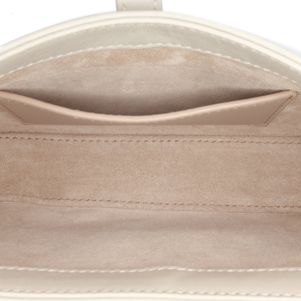 Saint Laurent Mini Smooth Calfskin Le 5 a 7 Hobo Wit