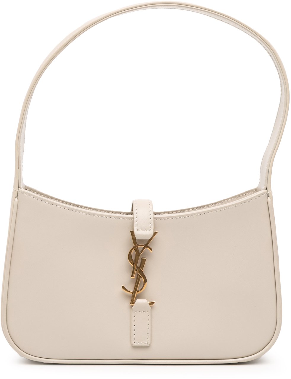 Saint Laurent Mini Smooth Calfskin Le 5 a 7 Hobo Wit