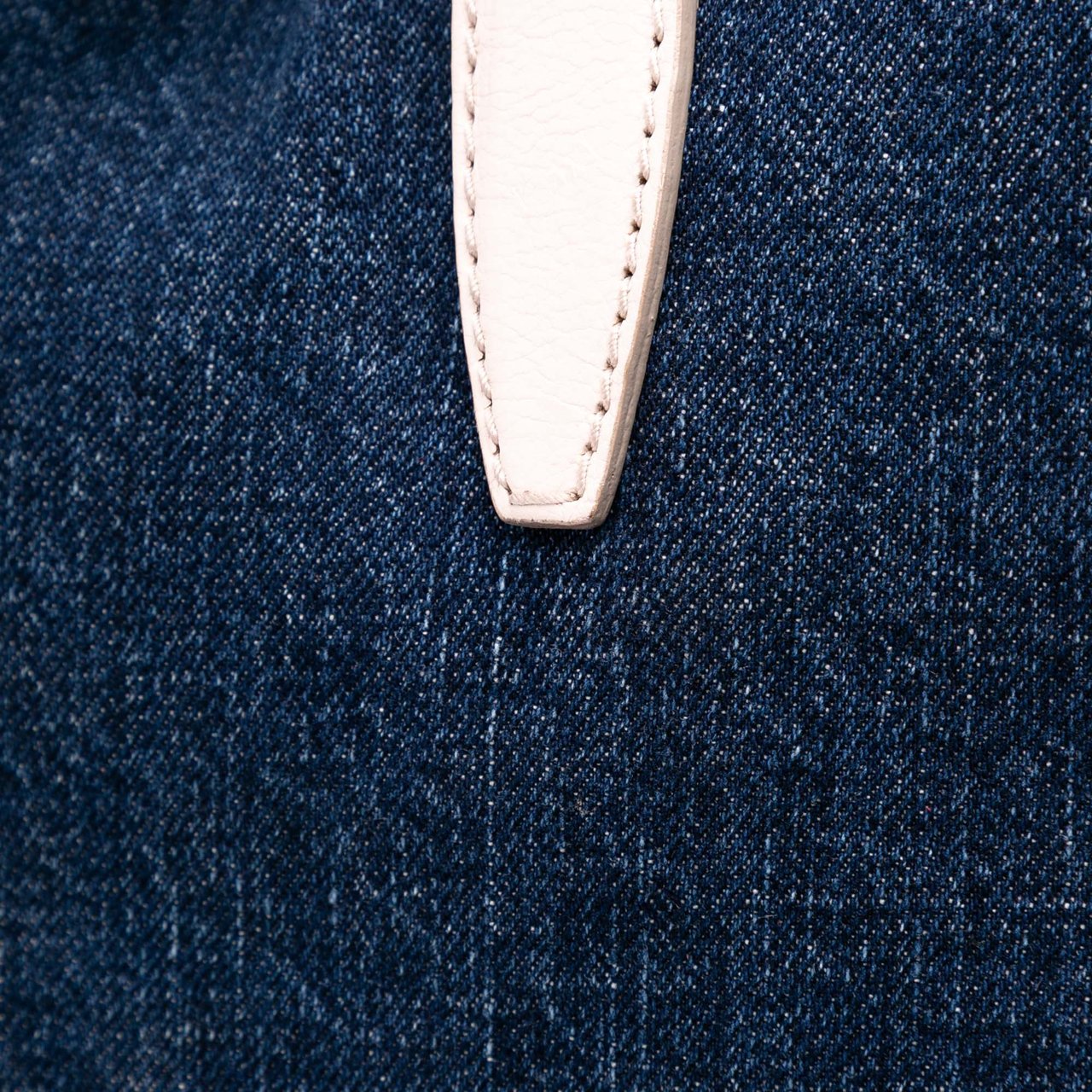 Saint Laurent Denim Y Mail Tote Blauw