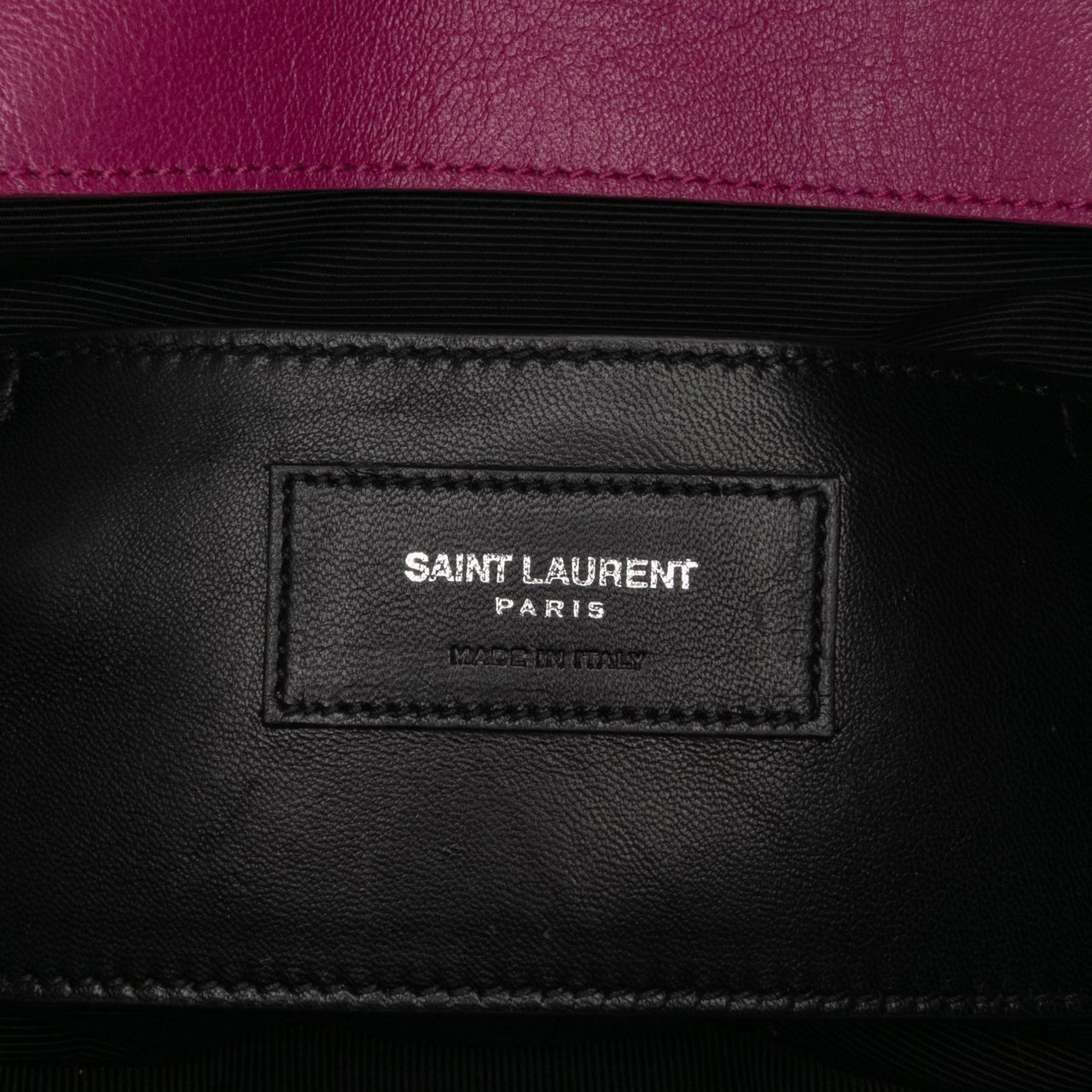 Saint Laurent Medium Chevron Sheepskin Monogram Chain Bag Roze