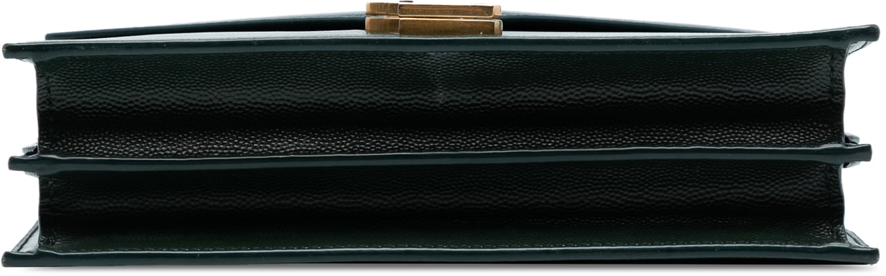 Saint Laurent Grain De Poudre Monogram Cassandra Clasp Bag Groen