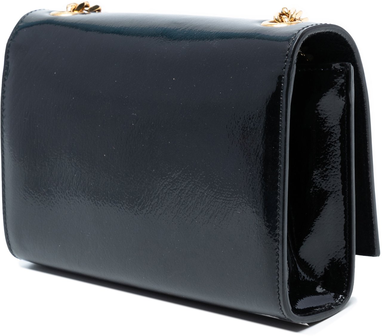 Saint Laurent Small Patent Monogram Kate Crossbody Zwart