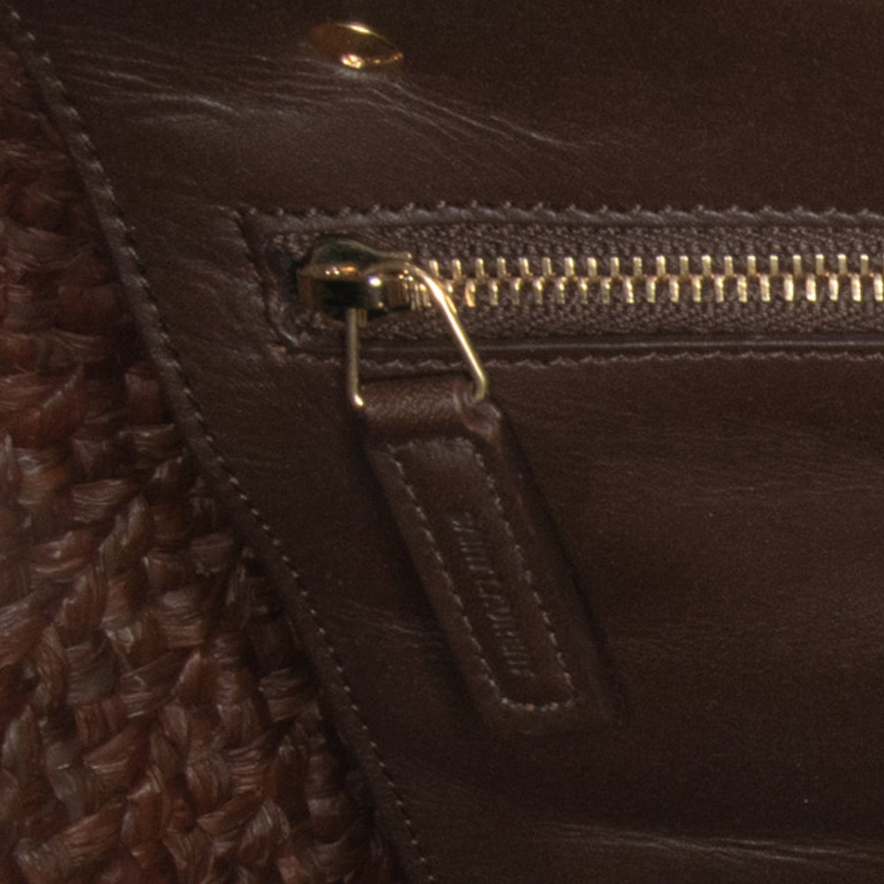 Saint Laurent Raffia Tote Bruin