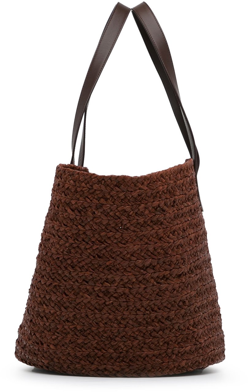 Saint Laurent Raffia Tote Bruin