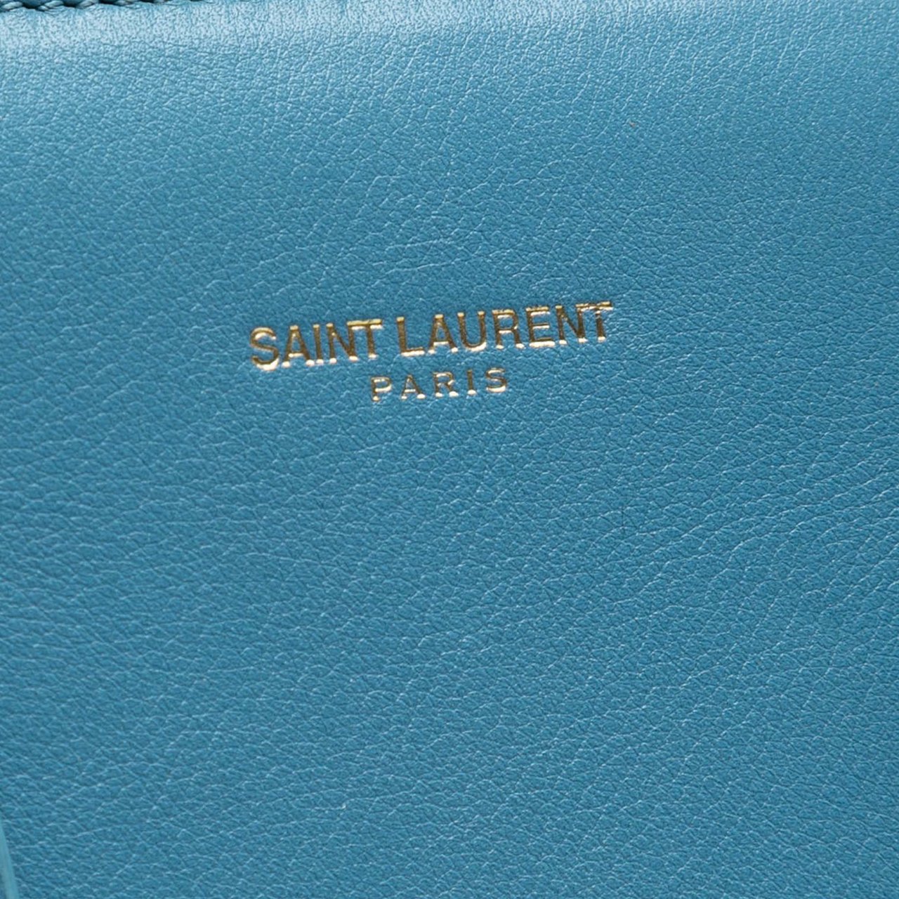 Saint Laurent Small Leather Sac De Jour Satchel Blauw