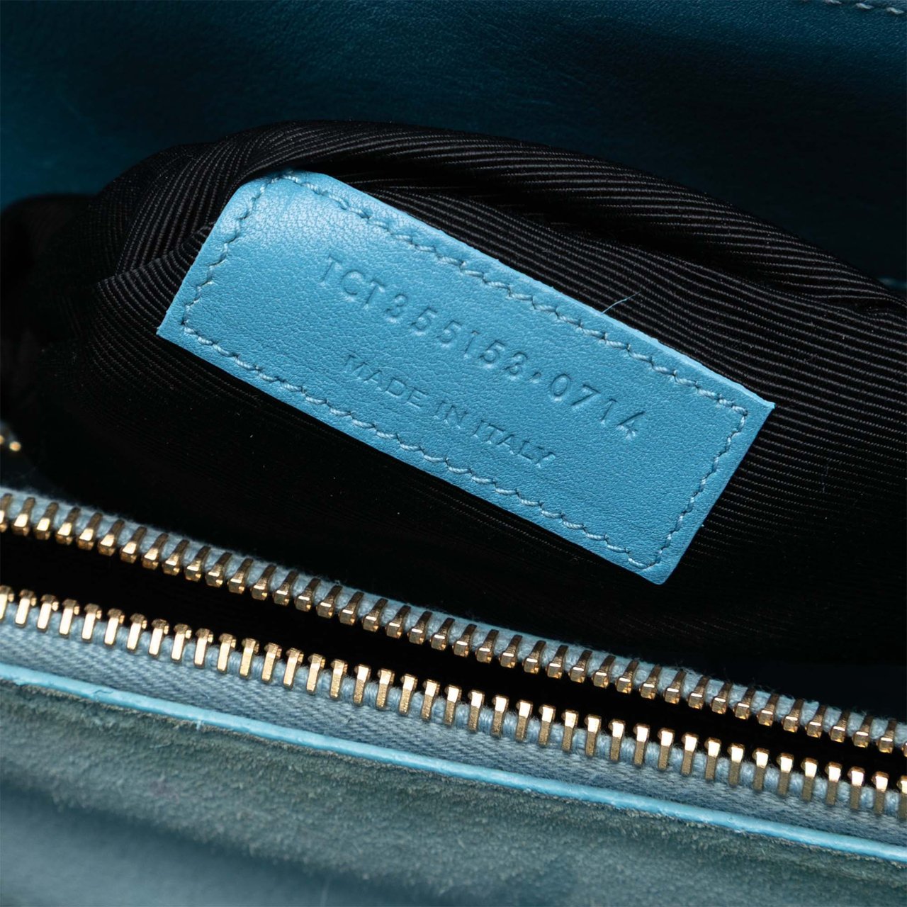 Saint Laurent Small Leather Sac De Jour Satchel Blauw