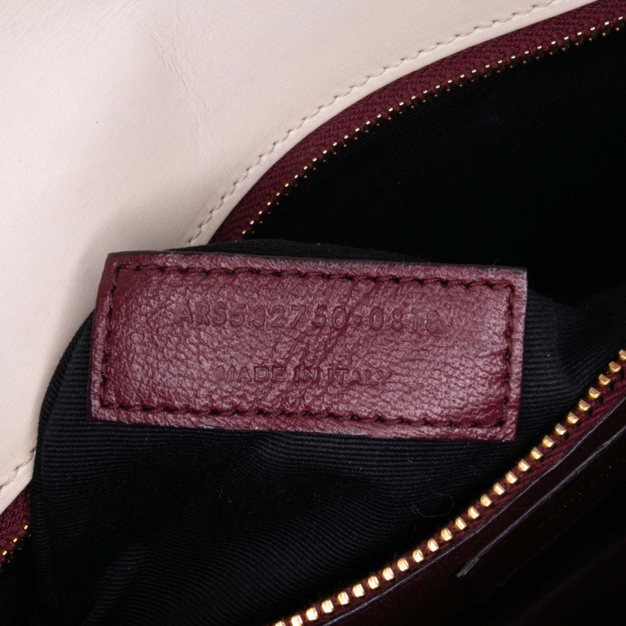 Saint Laurent Calfskin Monogram Cassandra Clasp Bag Wit