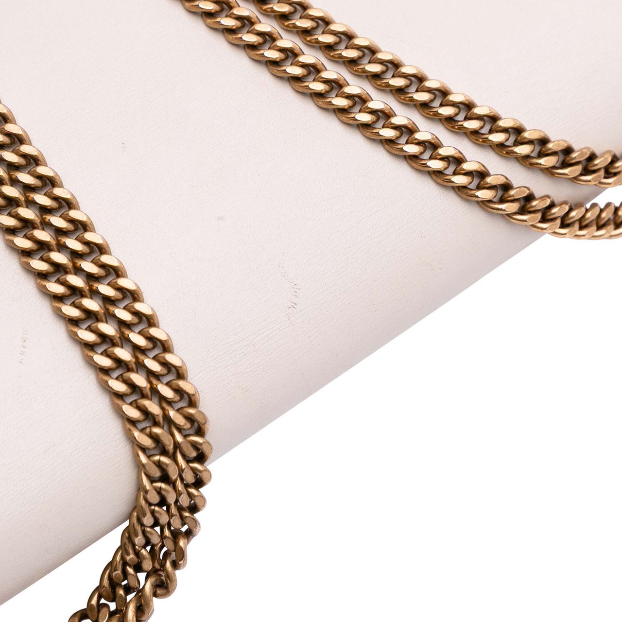 Saint Laurent Calfskin Monogram Cassandra Clasp Bag Wit