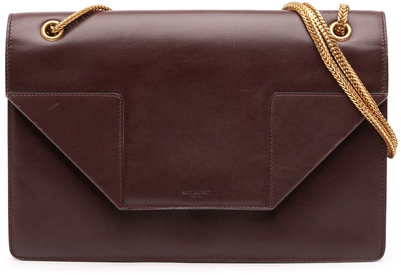 Saint Laurent Medium Leather Betty Crossbody Rood