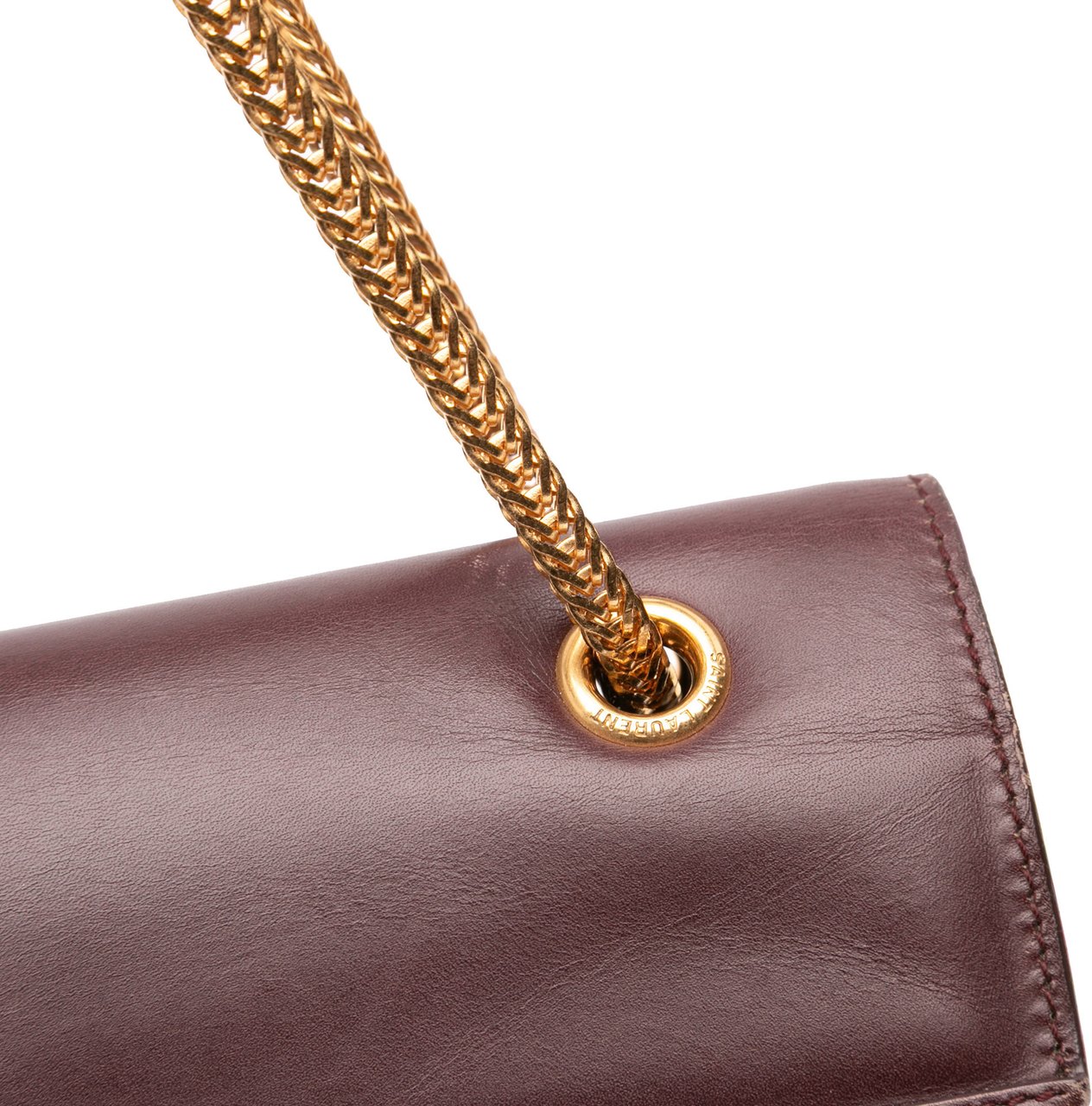 Saint Laurent Medium Leather Betty Crossbody Rood