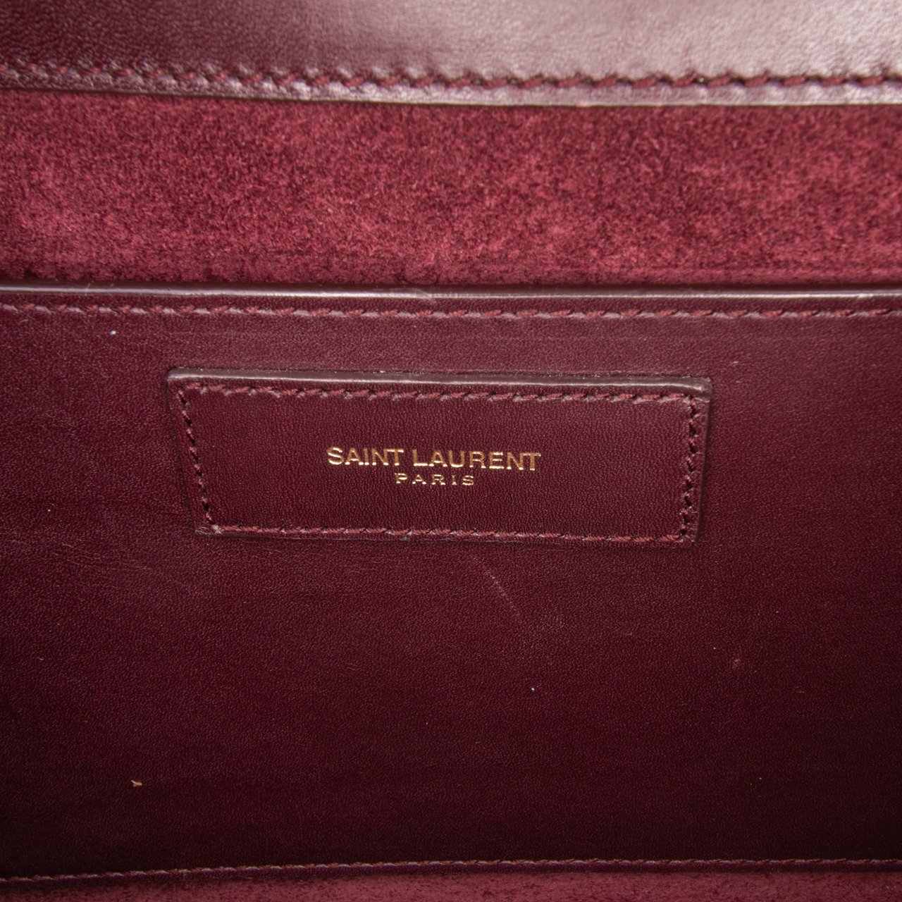 Saint Laurent Medium Leather Betty Crossbody Rood