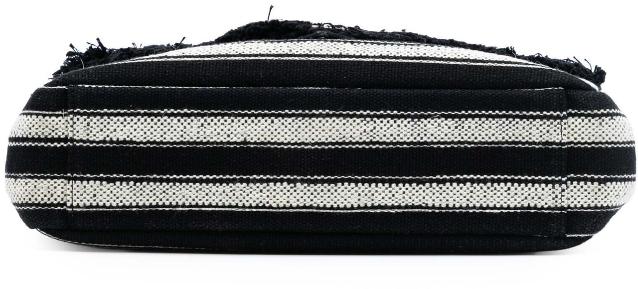 Saint Laurent Large Chevron Berber Monogram College Satchel Zwart