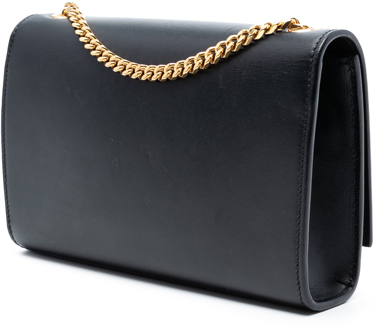 Saint Laurent Small Leather Monogram Kate Tassel Crossbody Zwart