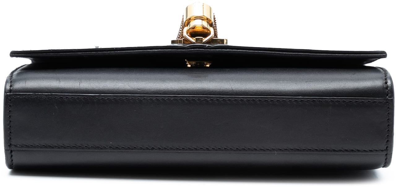 Saint Laurent Small Leather Monogram Kate Tassel Crossbody Zwart