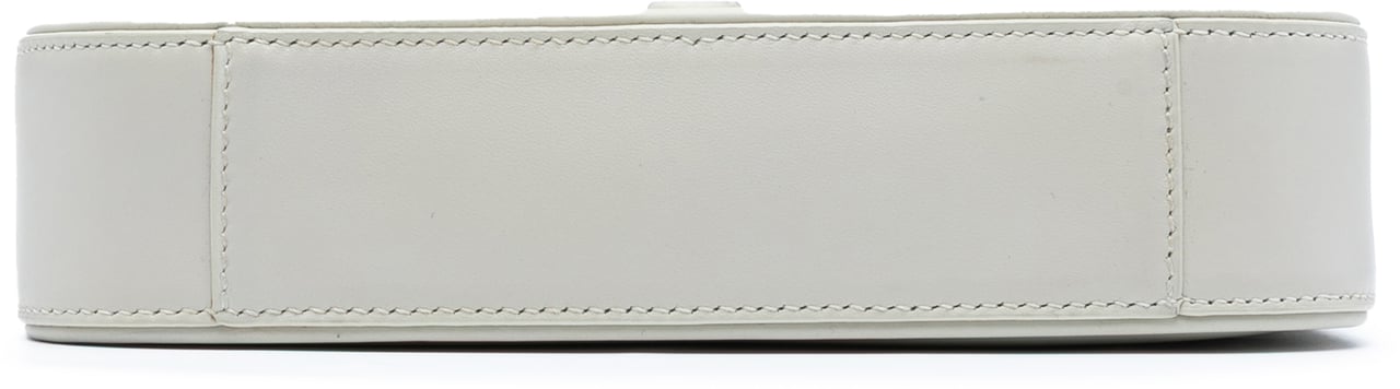 Saint Laurent Mini Smooth Calfskin Le 5 a 7 Hobo Wit