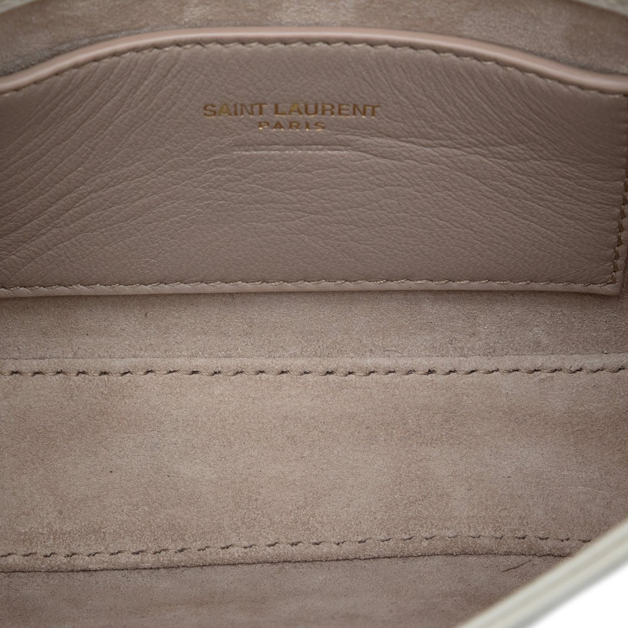 Saint Laurent Mini Smooth Calfskin Le 5 a 7 Hobo Wit