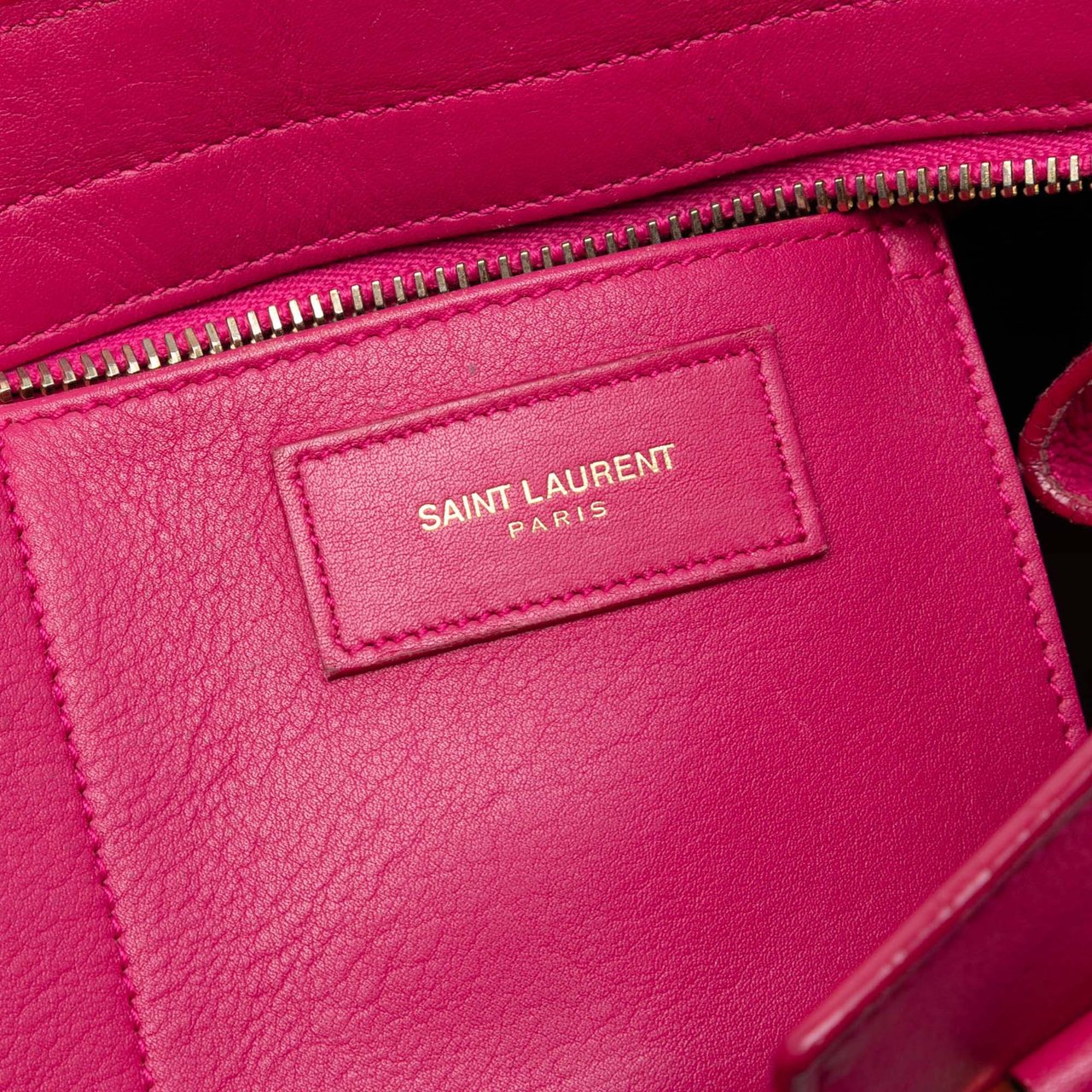 Saint Laurent Small Calfskin Cabas Chyc Satchel Roze
