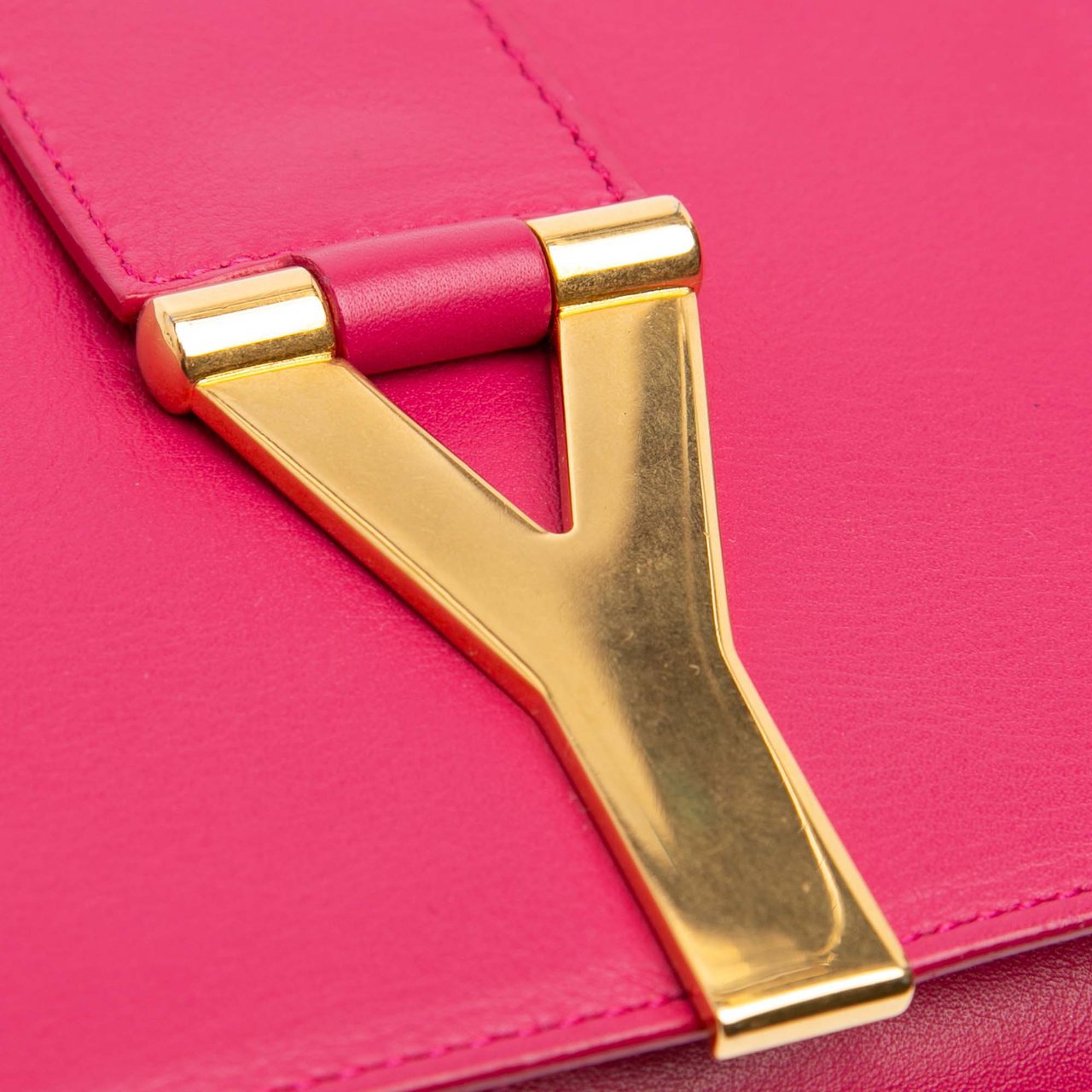 Saint Laurent Mini Smooth Calfskin Chyc Crossbody Roze