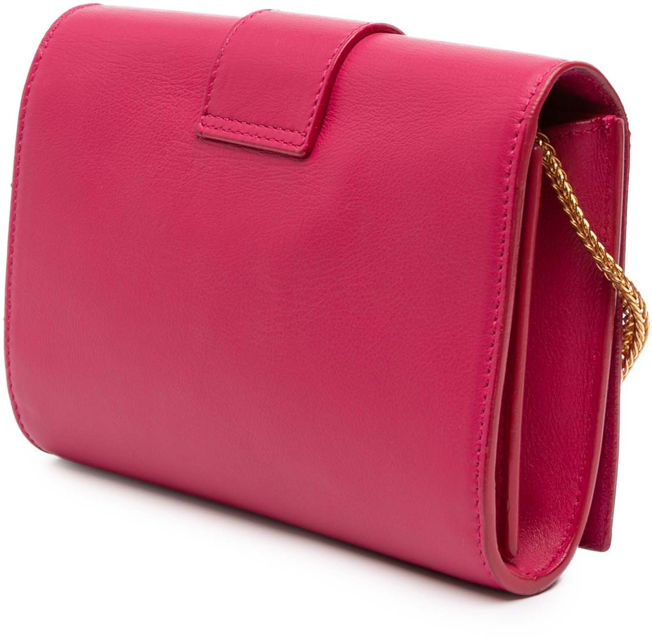 Saint Laurent Mini Smooth Calfskin Chyc Crossbody Roze