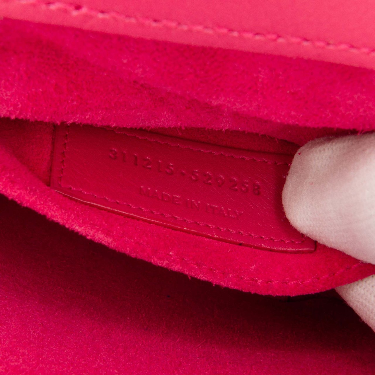 Saint Laurent Mini Smooth Calfskin Chyc Crossbody Roze