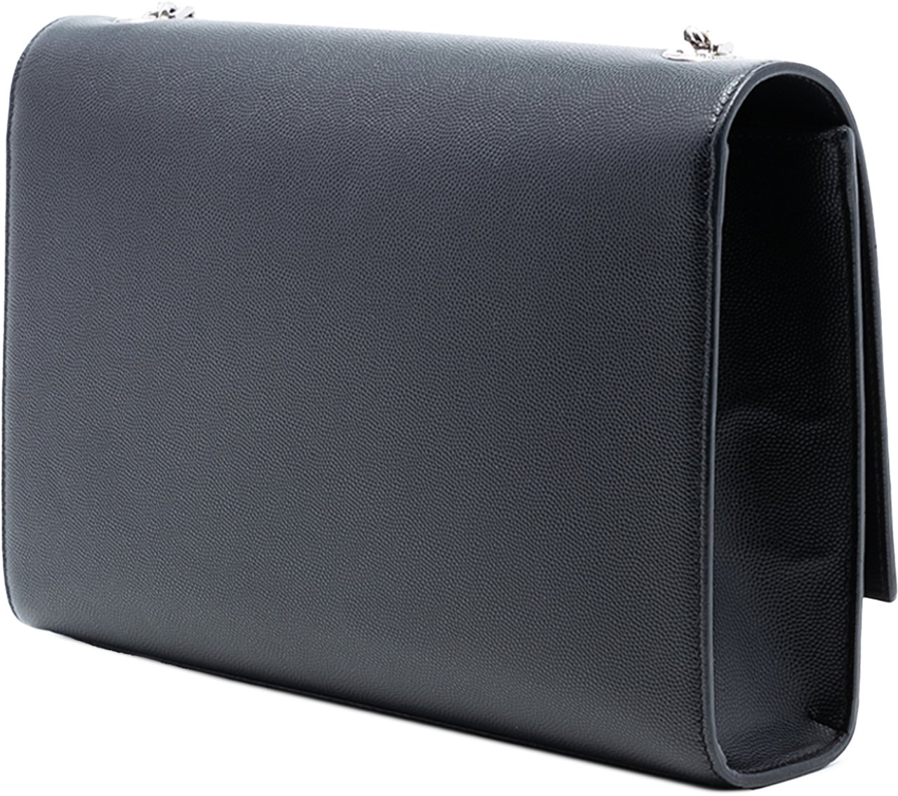 Saint Laurent Medium Grain De Poudre Leather Monogram Kate Crossbody Zwart