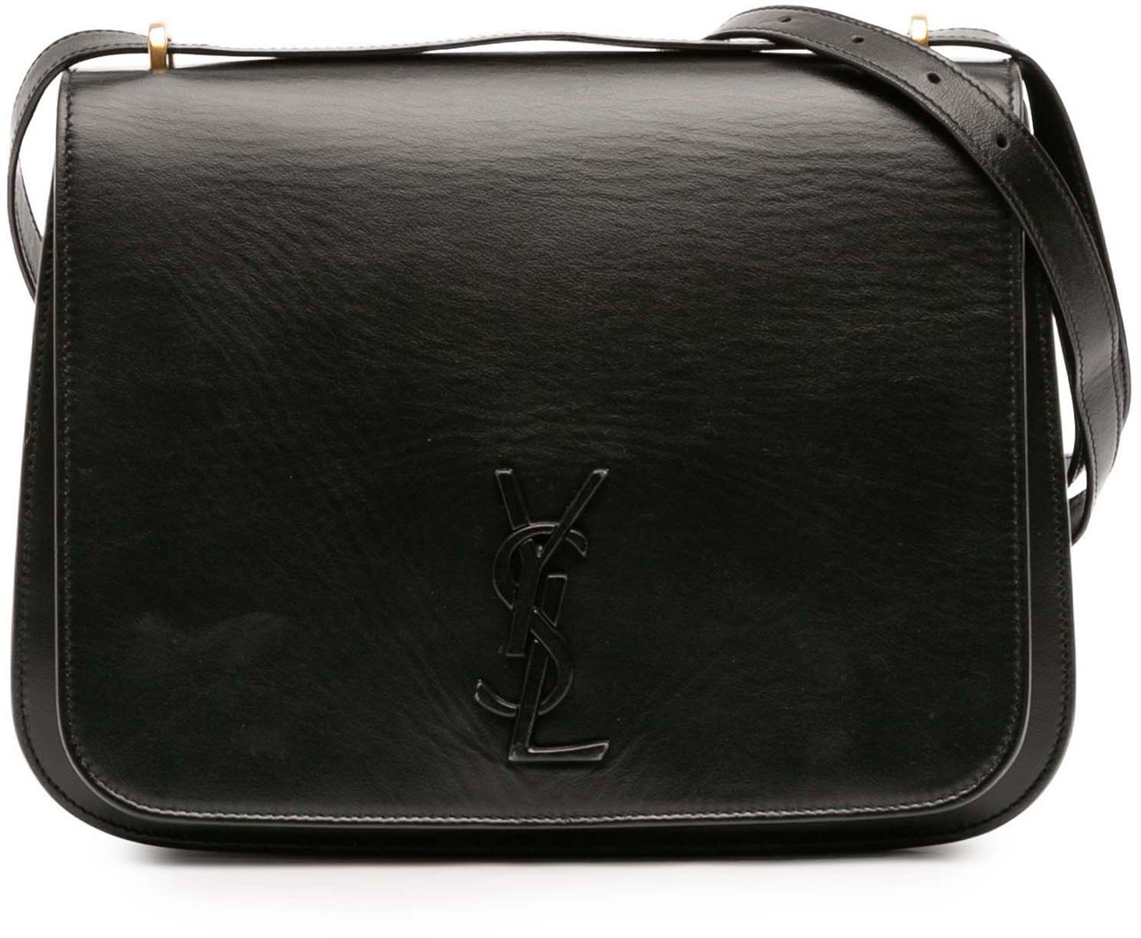 Saint Laurent Medium Smooth Calfskin Spontini Crossbody Zwart