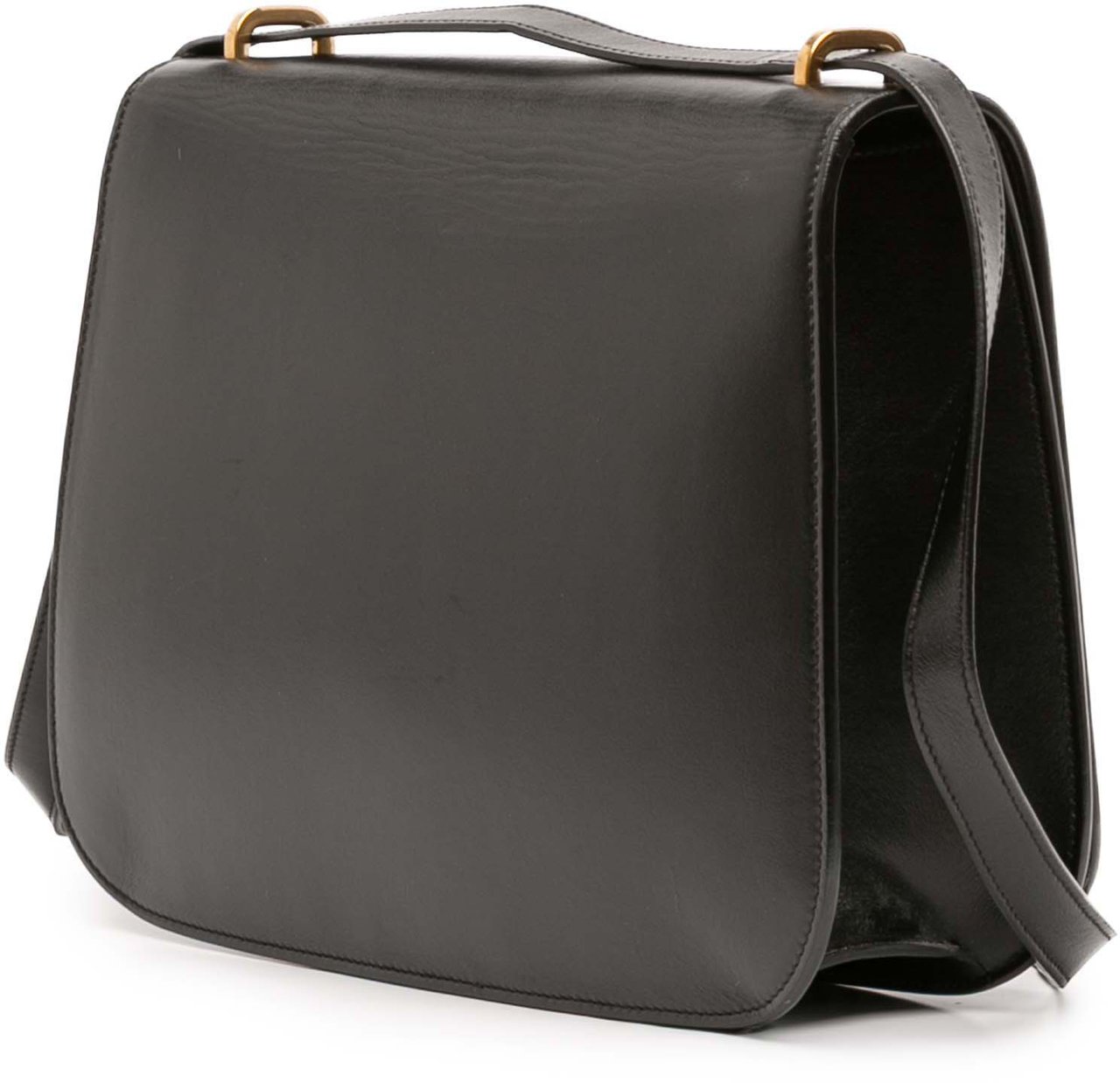 Saint Laurent Medium Smooth Calfskin Spontini Crossbody Zwart