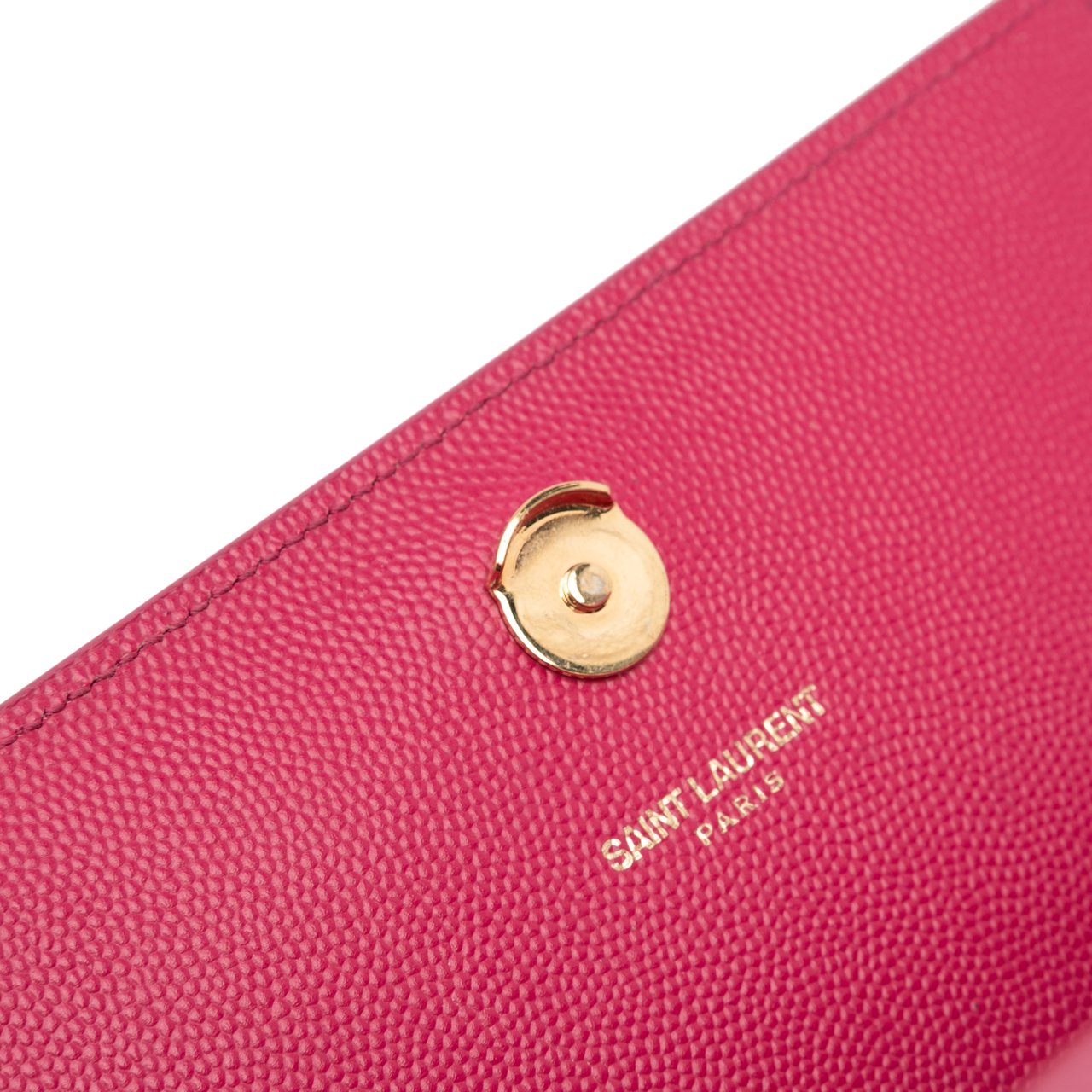Saint Laurent Small Grain De Poudre Monogram Kate Crossbody Roze