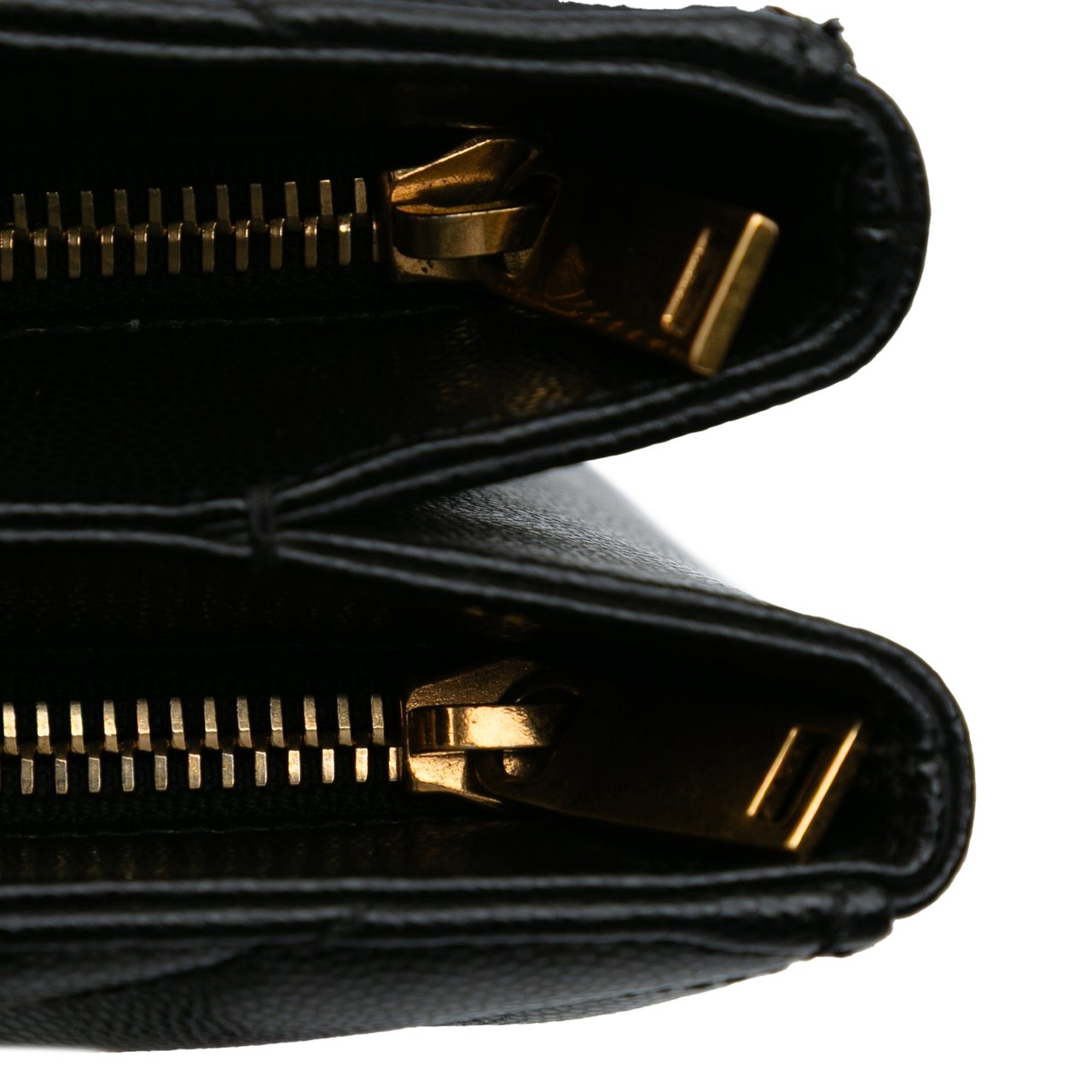 Saint Laurent Medium Chevron Grain De Poudre Tribeca Shopping Tote Zwart