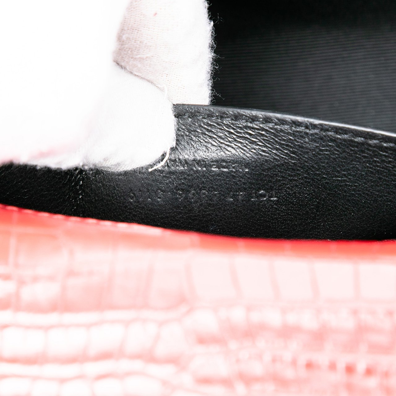 Saint Laurent Small Embossed Leather Kate Tassel Crossbody Rood