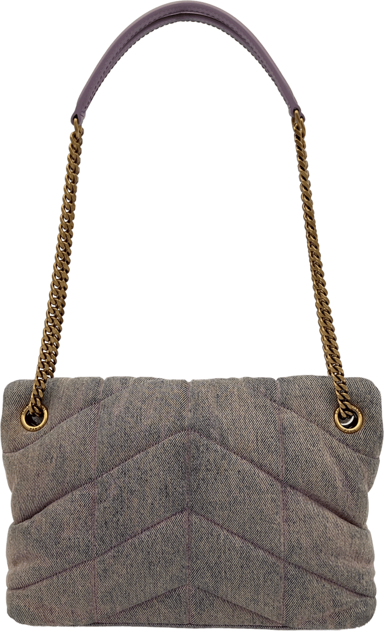 Saint Laurent Saint Laurent Puffer Bag - Purple Paars