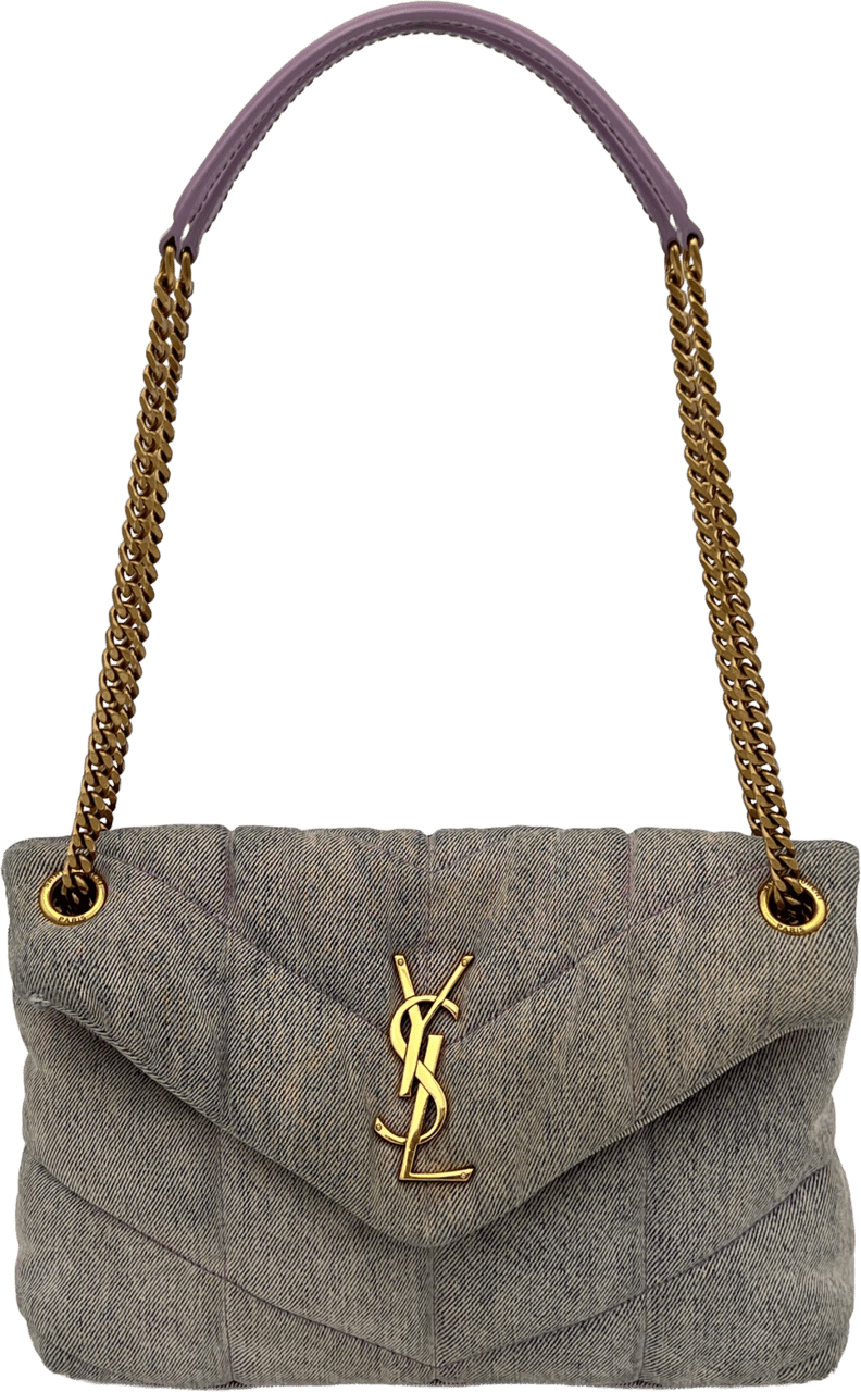 Saint Laurent Saint Laurent Puffer Bag - Purple Paars