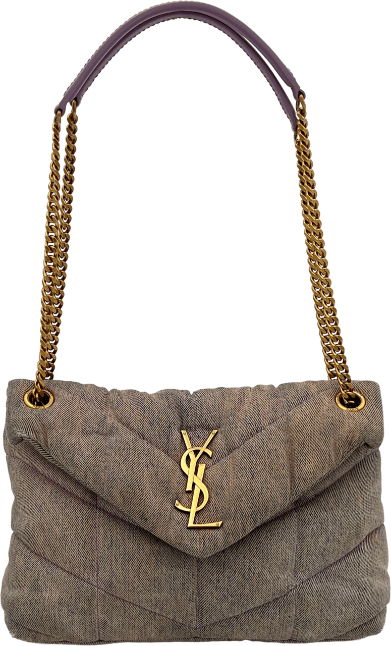 Saint Laurent Saint Laurent Puffer Bag - Purple Paars