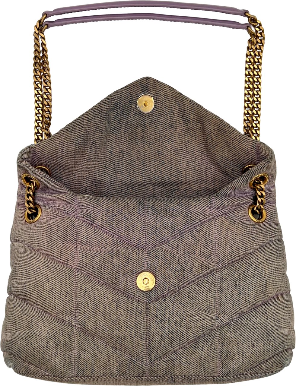 Saint Laurent Saint Laurent Puffer Bag - Purple Paars