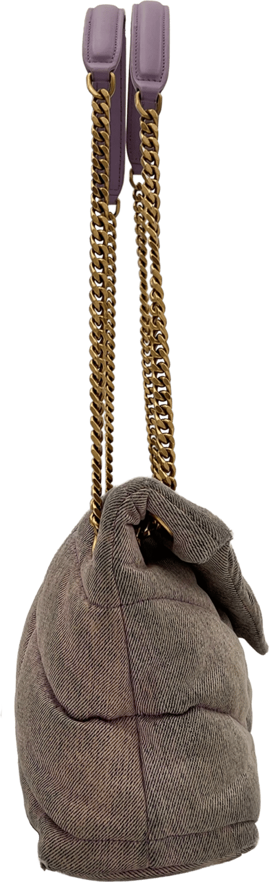 Saint Laurent Saint Laurent Puffer Bag - Purple Paars