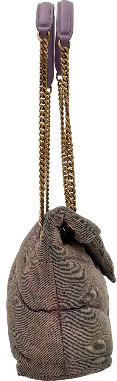 Saint Laurent Saint Laurent Puffer Bag - Purple Paars