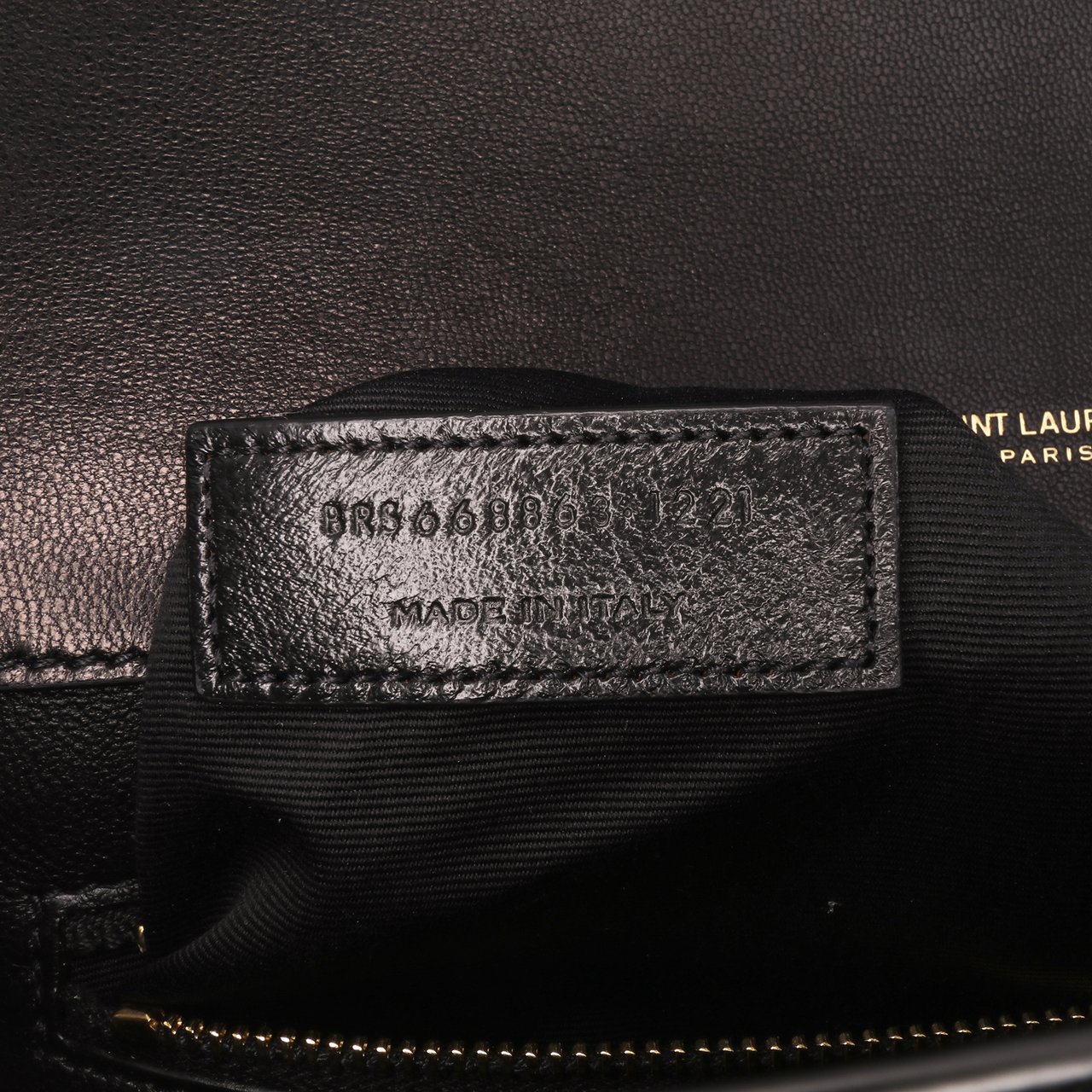 Saint Laurent Quilted Lambskin Gaby Shoulder Bag Zwart